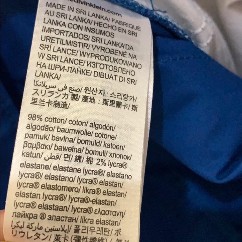 Sold🚫Calvin Klein Stretch Sateen slim fit  Pants - Picture 7 of 7